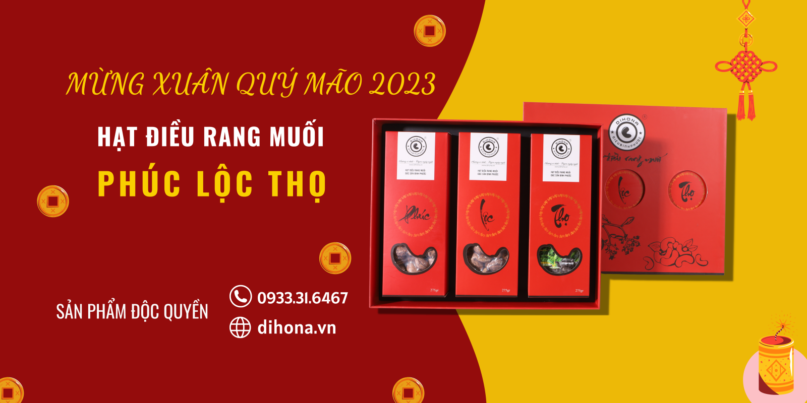 Hộp quà Phúc Lộc Thọ Tết 2023